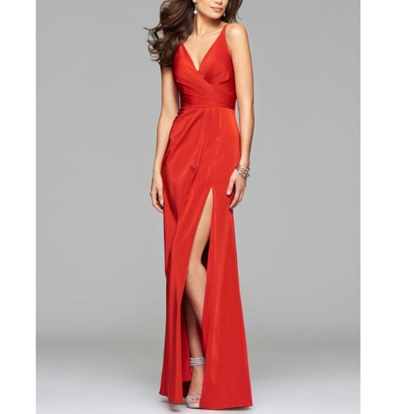 FAVIANA RED PROM DRESS